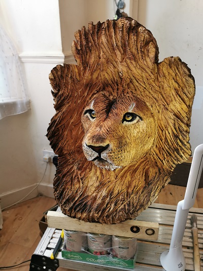Lion Bust 22" High x 18" Wide