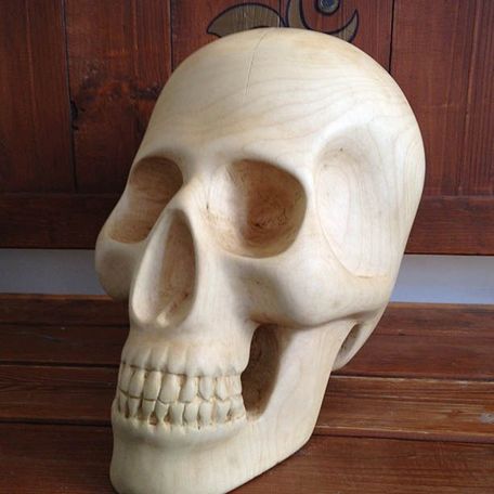 skull carving